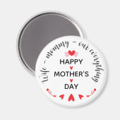 Echtgenote Moeders Onze Alles Cute Moederdag Lief Magneet (Voorkant / Achterkant)