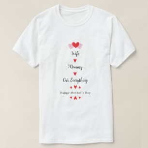 Echtgenote Moeders Onze Alles Cute Moederdag Lief T-shirt
