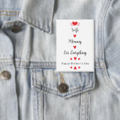 Echtgenote Moeders Onze Alles Cute Moederdag Zoet Button (Insitu)