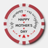 Echtgenote Moeders Onze Alles Cute Moederdag Zoet Poker Chips (Voorkant)