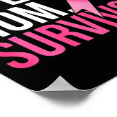 Echtgenote overlevende borstkanker bewustzijn poster (Hoek)