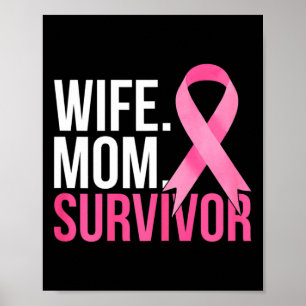 Echtgenote overlevende borstkanker bewustzijn poster