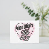 Echtgenote politieagenten briefkaart (Staand voorkant)