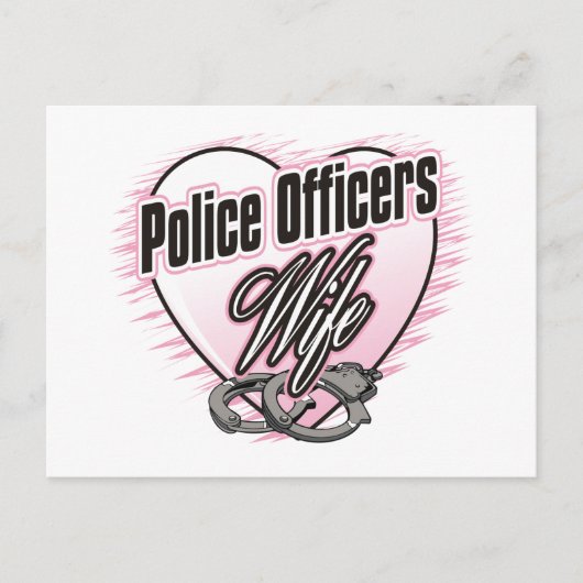 Echtgenote politieagenten briefkaart (Voorkant)