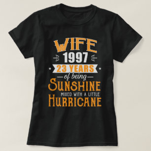 Echtgenote sinds 1997 Gift, 23 jaar huwelijk Jubil T-shirt