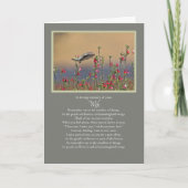 Echtgenote Sympathie Memorial Remembryo Kaart (Voorkant)