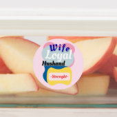 Echtgenote, trouwe echtgenoot, sterkte labels (Aangebracht)