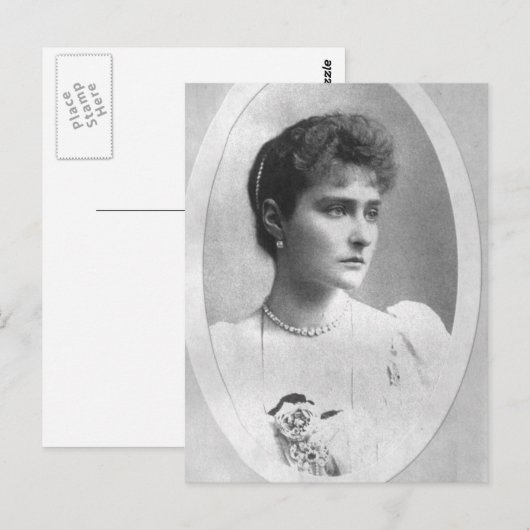 Echtgenote tsaar - tsarina ALEXANDRA van Rusland # Briefkaart (Voorkant / Achterkant)
