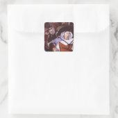 Echtgenote van Bath uit Canterbury Tales - Chaucer Vierkante Sticker (Tas)