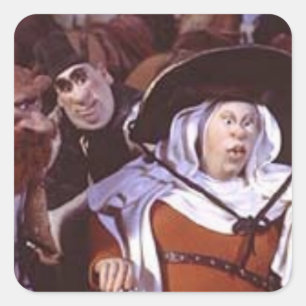 Echtgenote van Bath uit Canterbury Tales - Chaucer Vierkante Sticker