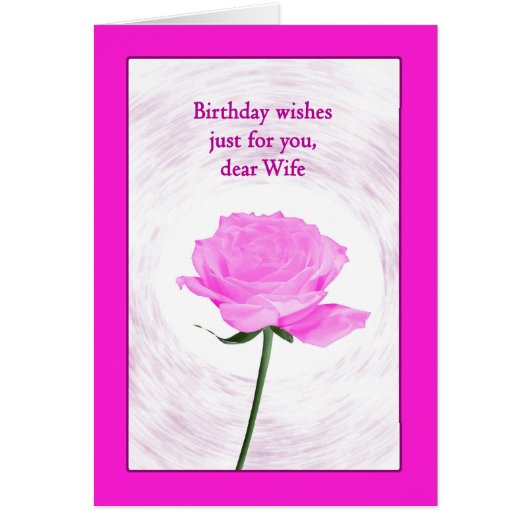 Echtgenote van Birthday Mooi Roze (Voorkant)