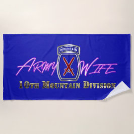 Echtgenote van de 10th Mountain Division Strandlaken