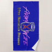 Echtgenote van de 10th Mountain Division Strandlaken (Voorkant)