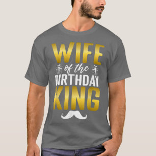 Echtgenote van de Birthday King Husband Birthday T-shirt