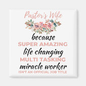 Echtgenote van de dominee omdat super geweldig lev magneet (Voorkant)