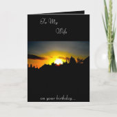 Echtgenote van de geboorte kaart (Voorkant)