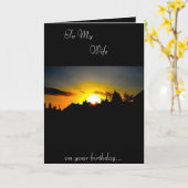 Echtgenote van de geboorte kaart (Gele Bloem)