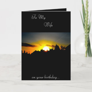 Echtgenote van de geboorte kaart