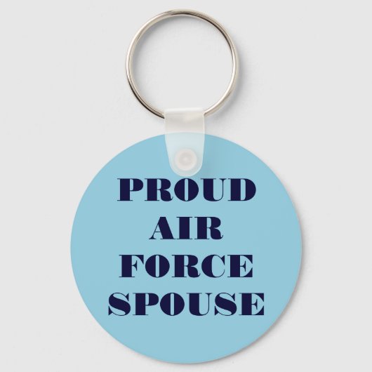 Echtgenote van de luchtmacht Sleutelhanger Proud (Voorkant)