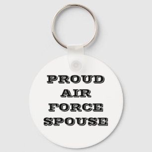Echtgenote van de luchtmacht Sleutelhanger Proud