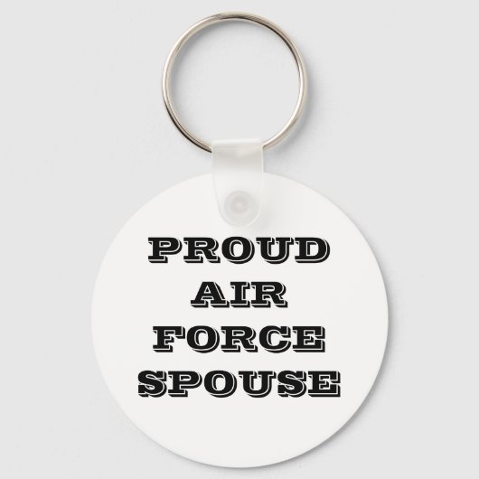 Echtgenote van de luchtmacht Sleutelhanger Proud (Voorkant)