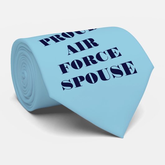 Echtgenote van de luchtmacht stropdas Proud (Opgerold)