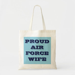 Echtgenote van de luchtmacht tote bag