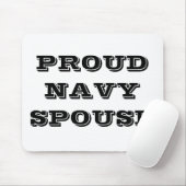 Echtgenote van de marine van Mousepad Proud Muismat (Met muis)