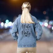 Echtgenote van de partij Bachelorette Party Denim Jacket