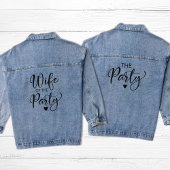 Echtgenote van de partij Bachelorette Party Denim Jacket