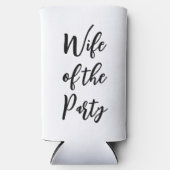 Echtgenote van de Partij Bachelorette Weekend Hen Seltzer Blikjeskoeler (Voorkant)