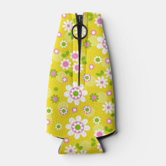 Echtgenote van de partijdepootbloemen flesjeskoeler (Achterkant)