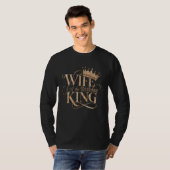 Echtgenote van de Verjaardag Koning Matching Leuke T-shirt (Voorkant volledig)