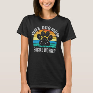 Echtgenote van Dog mam Social Worker Funny Dog Lov T-shirt
