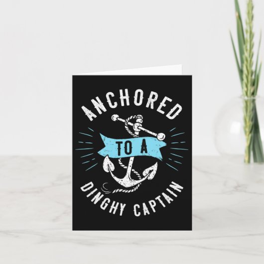 Echtgenote van een Dinghy Captain Funny Boating Cr Kaart (Voorkant)