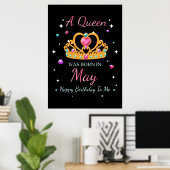 Echtgenote van een koningin in mei poster (Thuiskantoor)