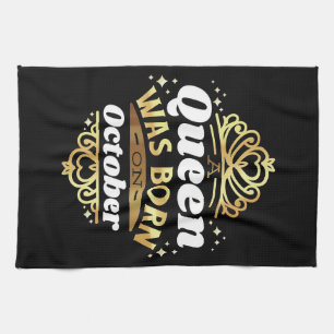 Echtgenote van een koningin in oktober theedoek