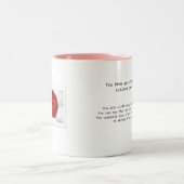 Echtgenote van een Postman Tweekleurige Koffiemok (Center)