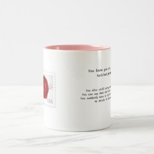 Echtgenote van een Postman Tweekleurige Koffiemok (Center)