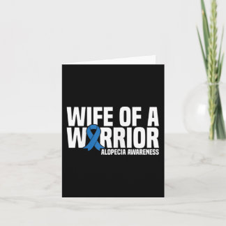 Echtgenote van een Warrior Blue Ribbon Alopecia Aw Kaart