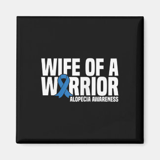 Echtgenote van een Warrior Blue Ribbon Alopecia Aw Magneet