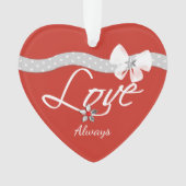 Echtgenote van eerste kerstliefde ornament (voorkant)