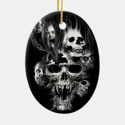 Echtgenote van Halloween - Keramisch Ornament (Achterkant)
