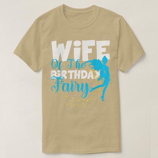 Echtgenote van het Birthday Fairy Fantasy Birthday T-shirt (Design voorkant)