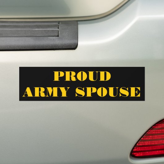 Echtgenote van het Bumpersticker Proud Army (Op auto)