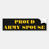 Echtgenote van het Bumpersticker Proud Army (Voorkant)