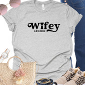 Echtgenote van het huwelijk Honeymoon Jaar T-Shirt