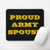 Echtgenote van het leger Mousepad Proud Muismat (Met muis)