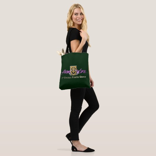 Echtgenote van het leger van de speciale strijdkra tote bag (Op model)