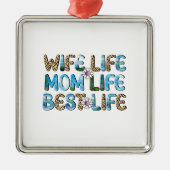 Echtgenote van het leven metalen ornament (Voorkant)